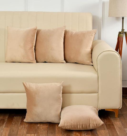 Premium Cotton Velvet Cushion Covers 16*16 Set of 2